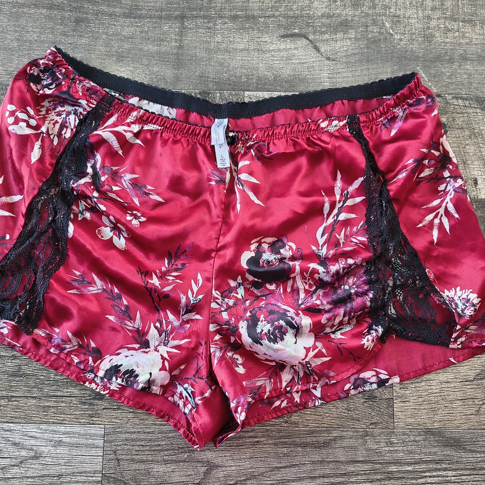 Gilligan & O'Malley Red Satin Sleep Shorts